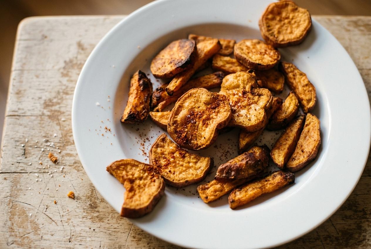 Sweet Potato Chips With Paprika Salt