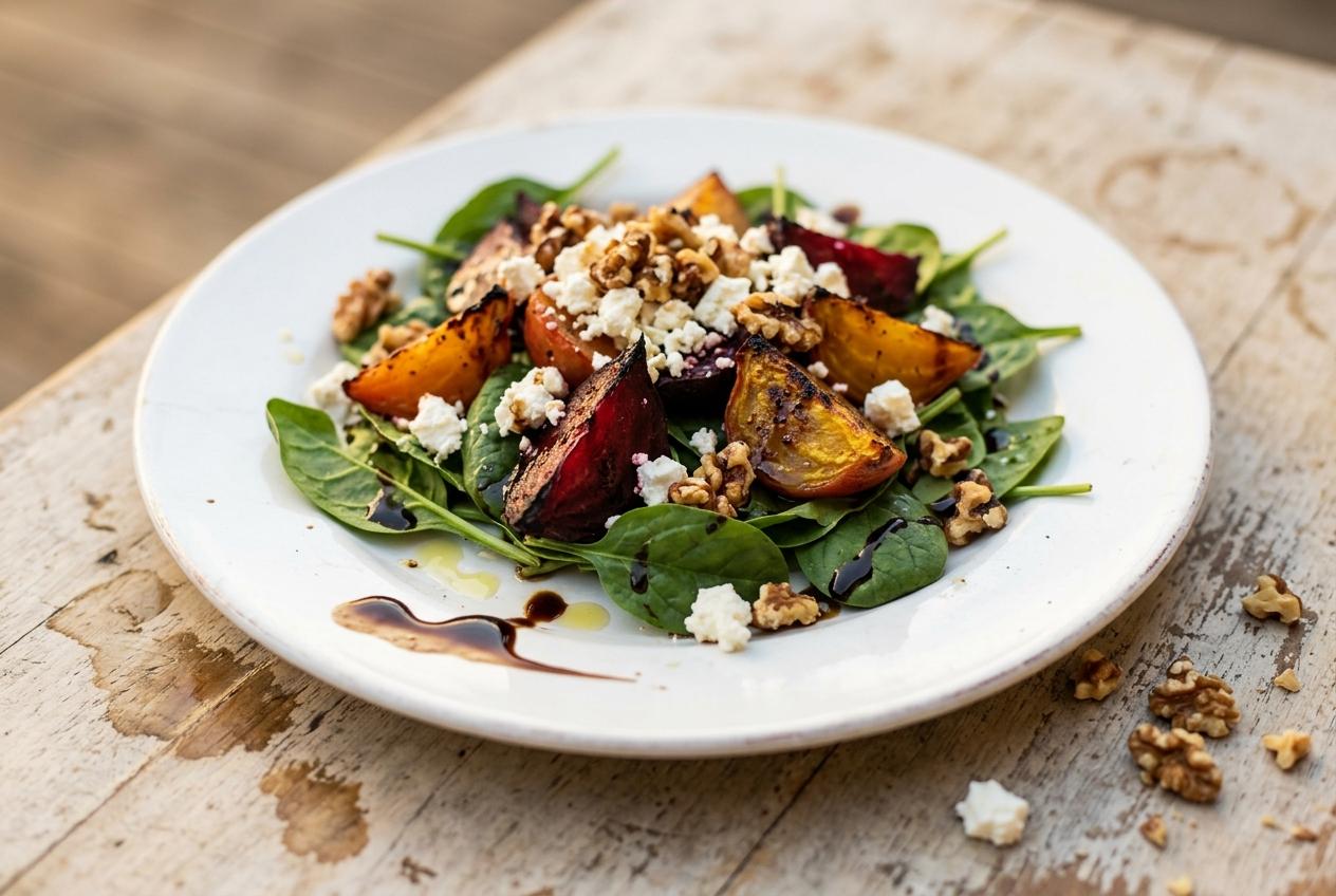 Roasted Beetroot and Feta Salad