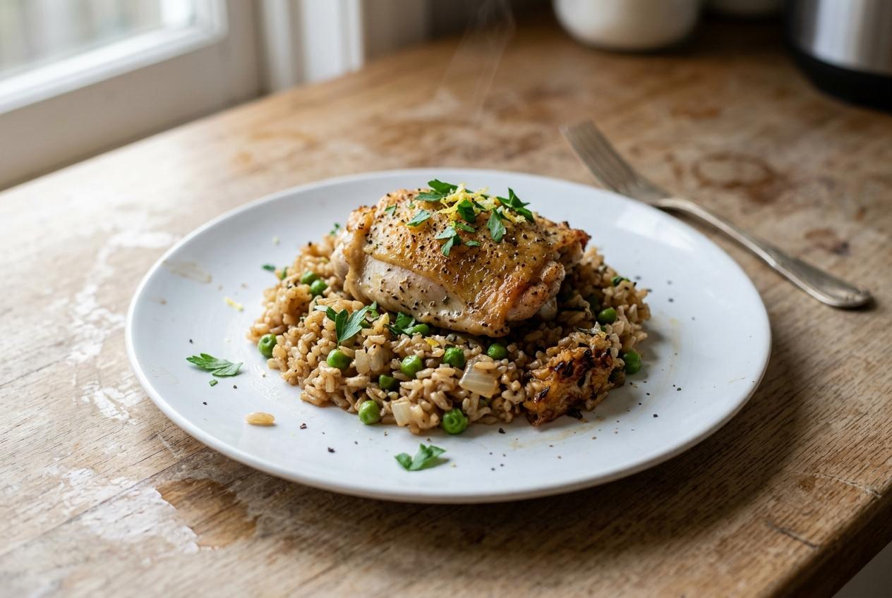 Oven-Baked Chicken and Brown Rice Casserole