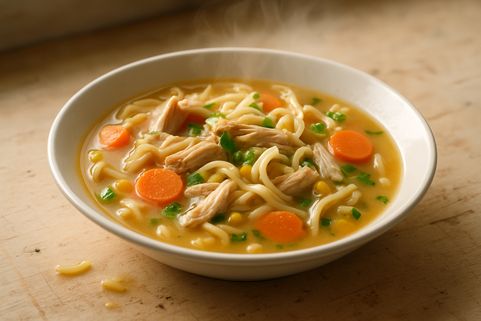 Big-Pot Chicken and Vegetable Noodle Soup