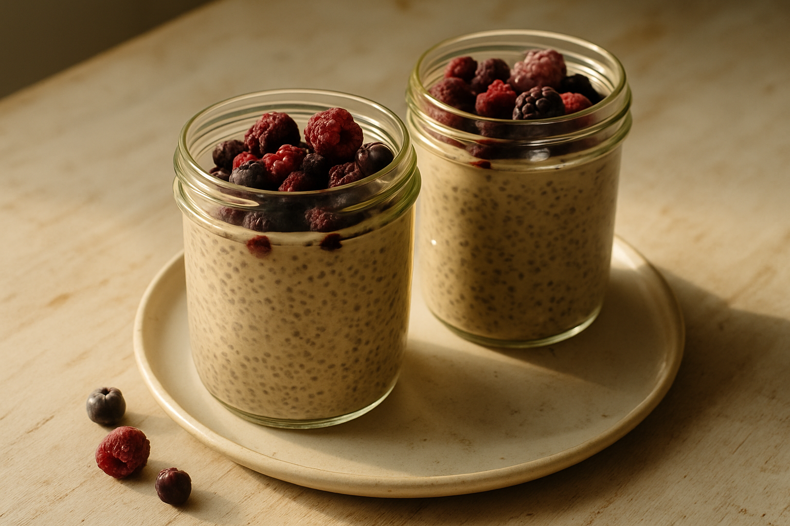 Berry Chia Pudding Cups