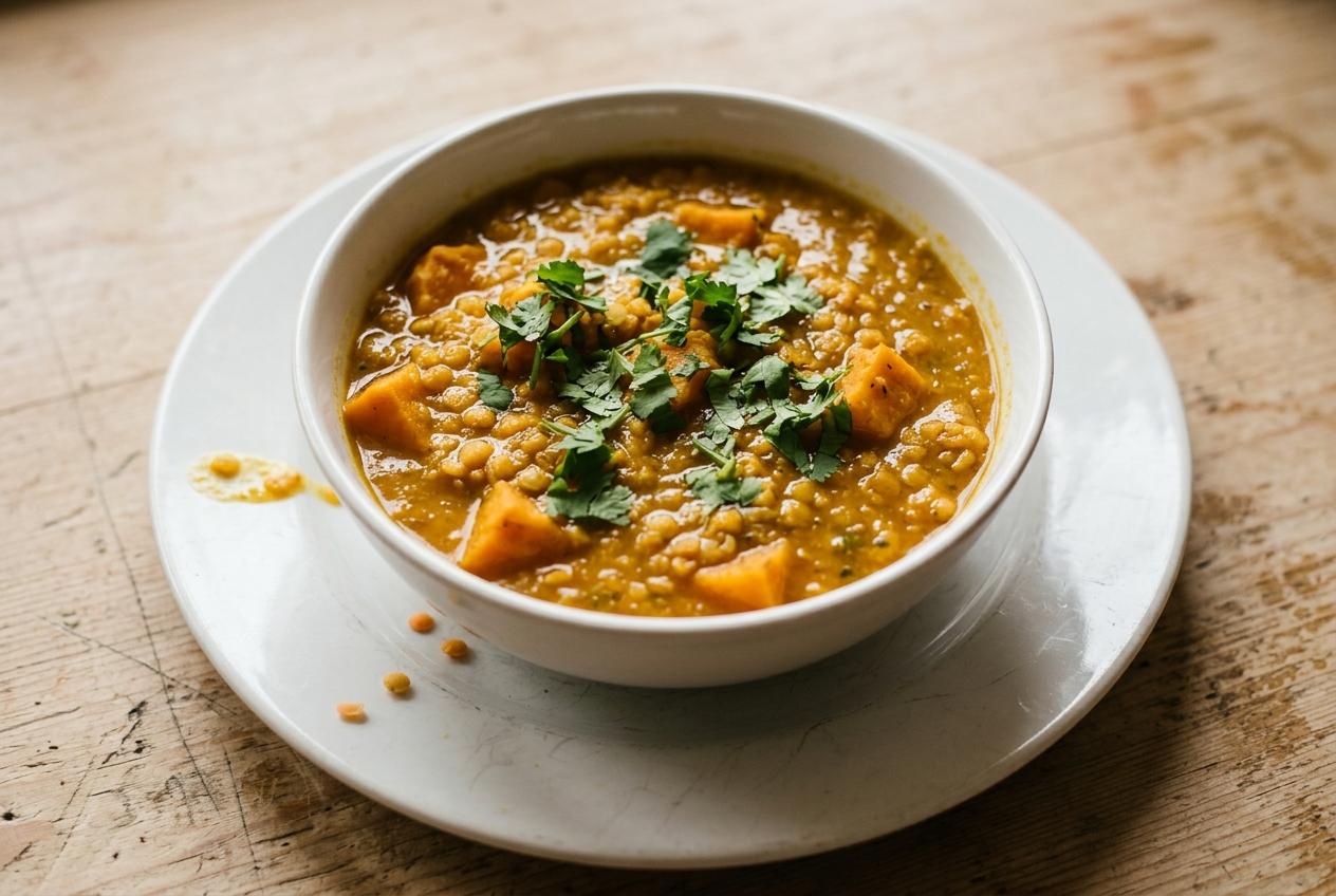 Red Lentil and Sweet Potato Dahl