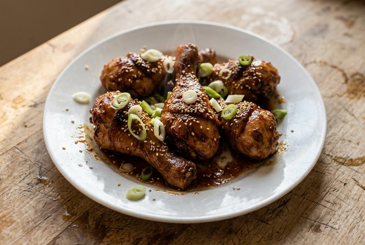 Slow Cooker Honey Soy Chicken Drumsticks