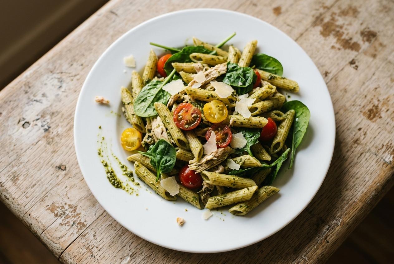 Pesto Chicken Pasta Salad