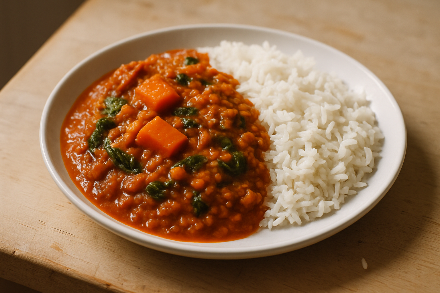 Coconut Lentil and Vegetable Curry