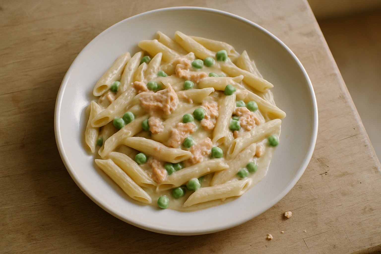 One-Pot Creamy Salmon And Pea Pasta