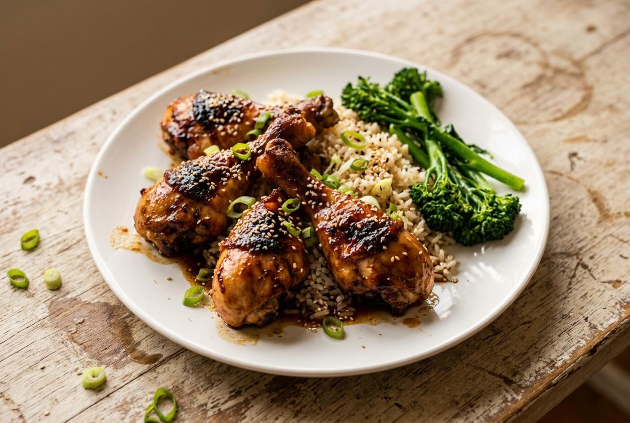 Sticky Honey Soy Chicken Drumsticks