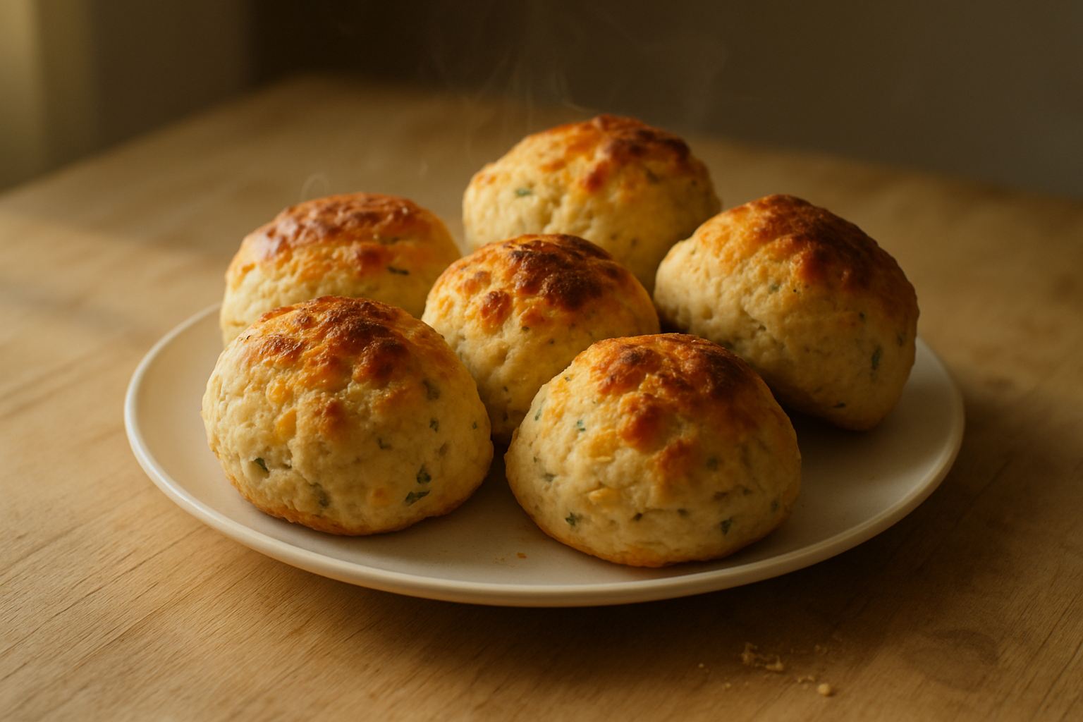 Cheese and Chive Damper Rolls