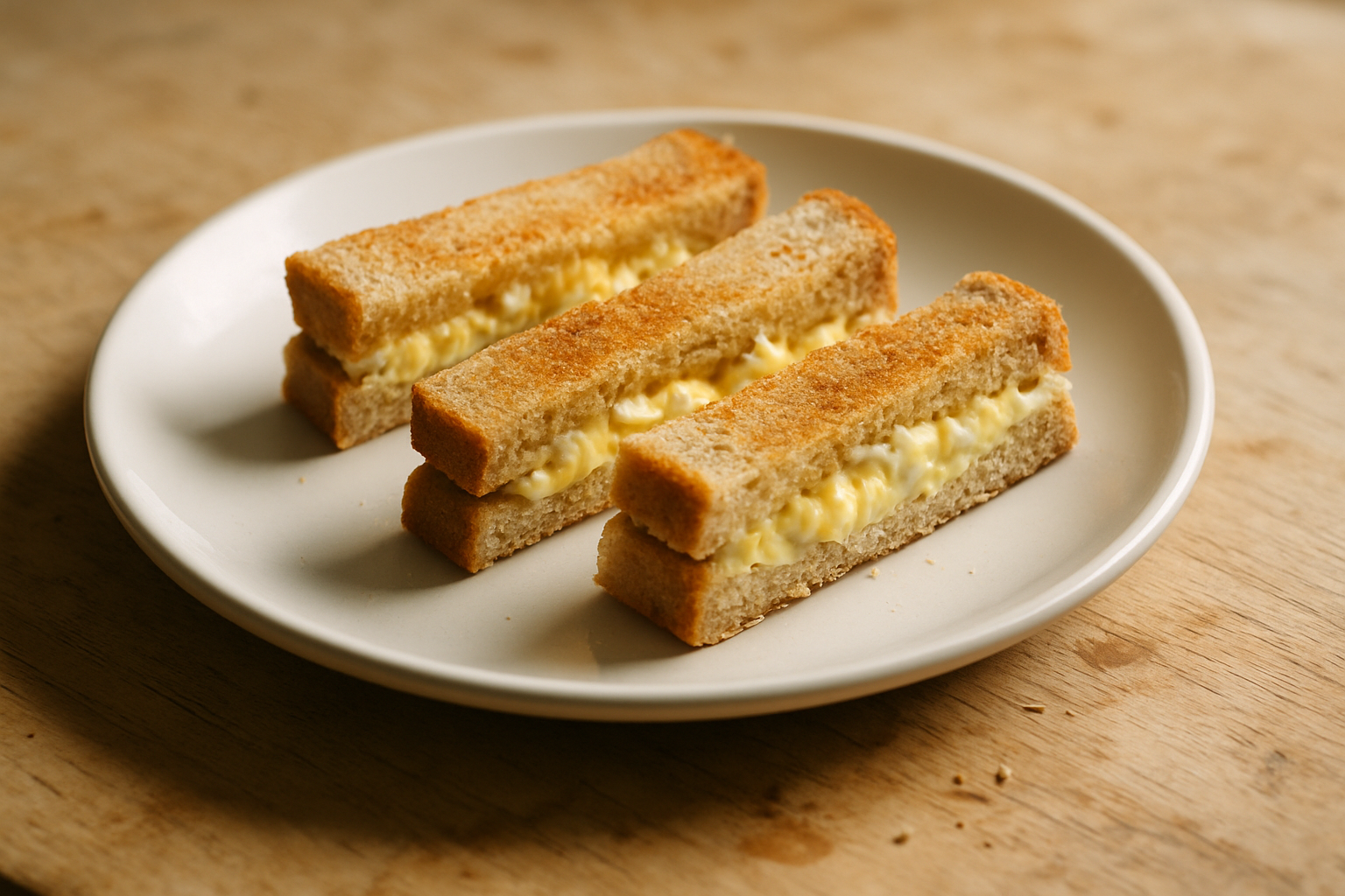 Curried Egg Sandwich Fingers