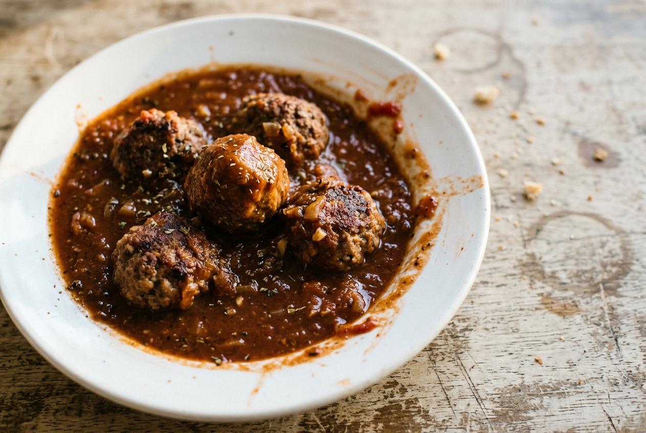 Slow Cooker Napoli Meatball Dump Pot