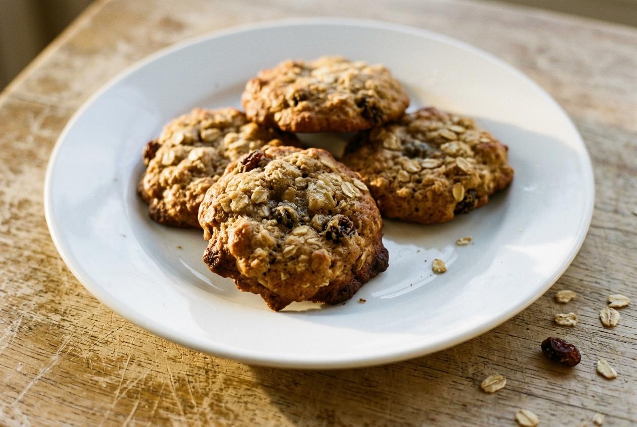 Three-Ingredient Banana Oat Cookies