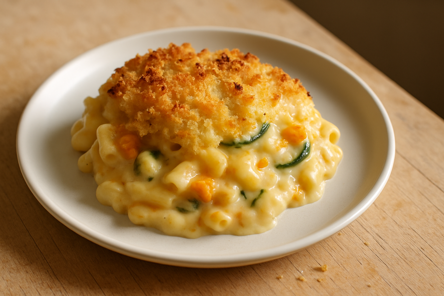 Baked Macaroni Cheese with Hidden Veg