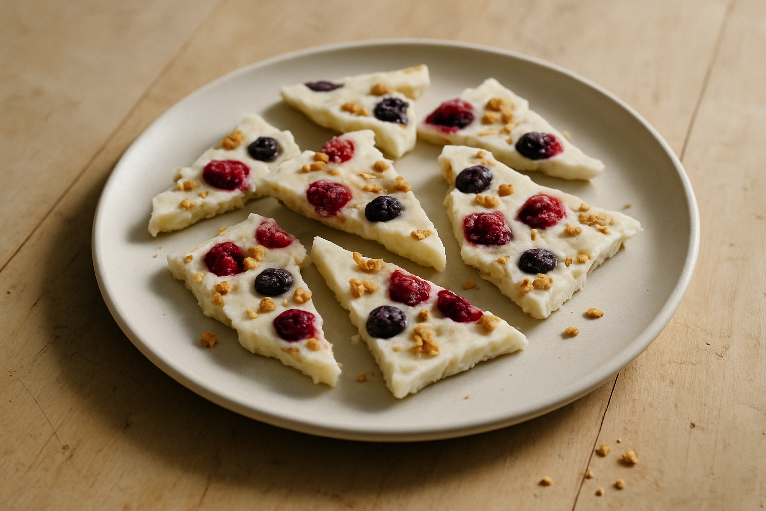 Frozen Berry Yoghurt Bark