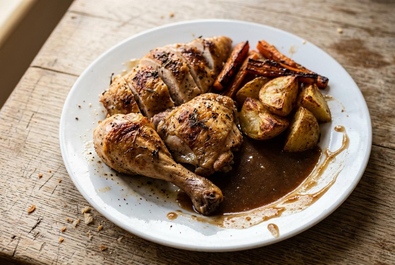 Sunday Roast Chicken with Lemon and Garlic