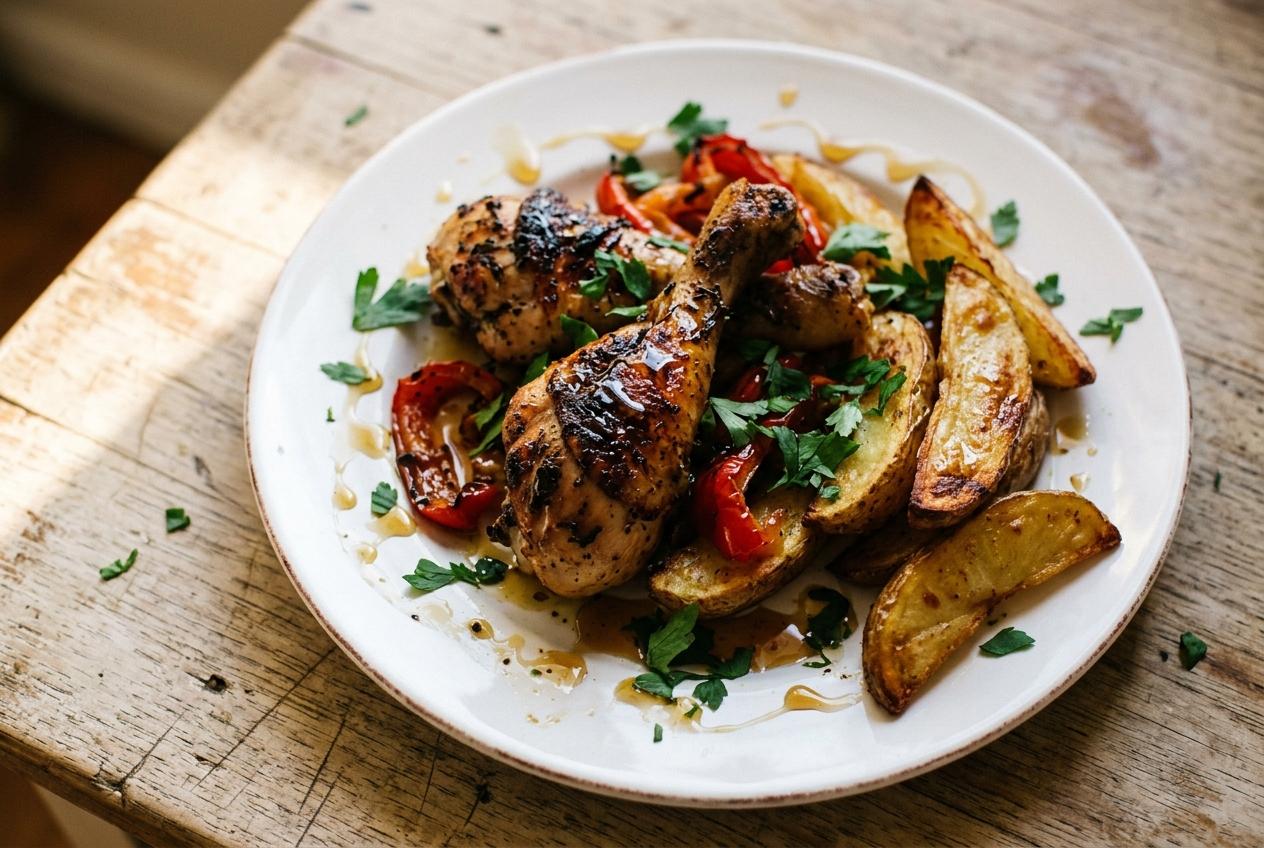 Smoky Paprika Chicken and Potato Wedge Tray
