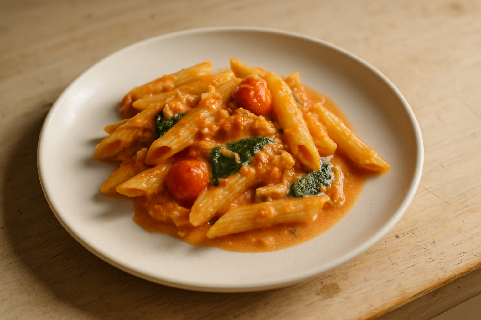 Dump-And-Bake Tomato Feta And Penne