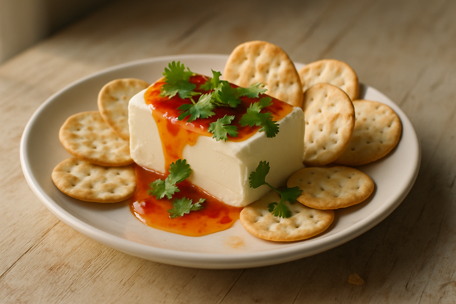 Cream Cheese And Sweet Chilli Crackers