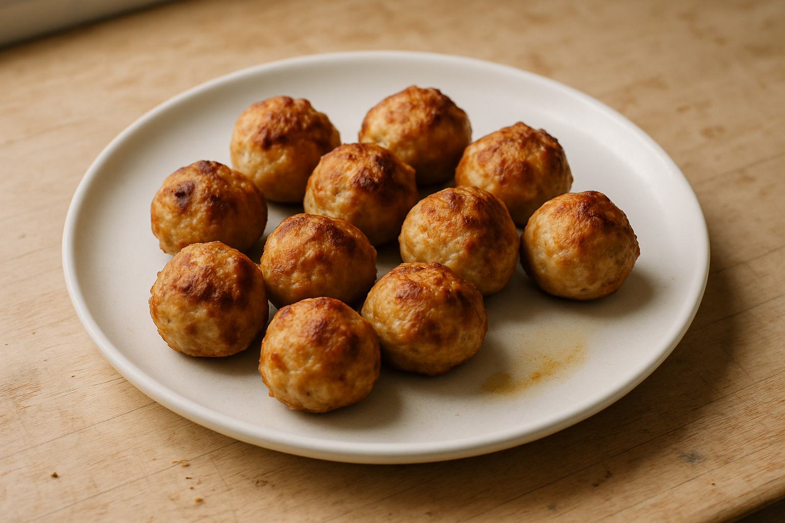 Garlic Parmesan Chicken Meatballs