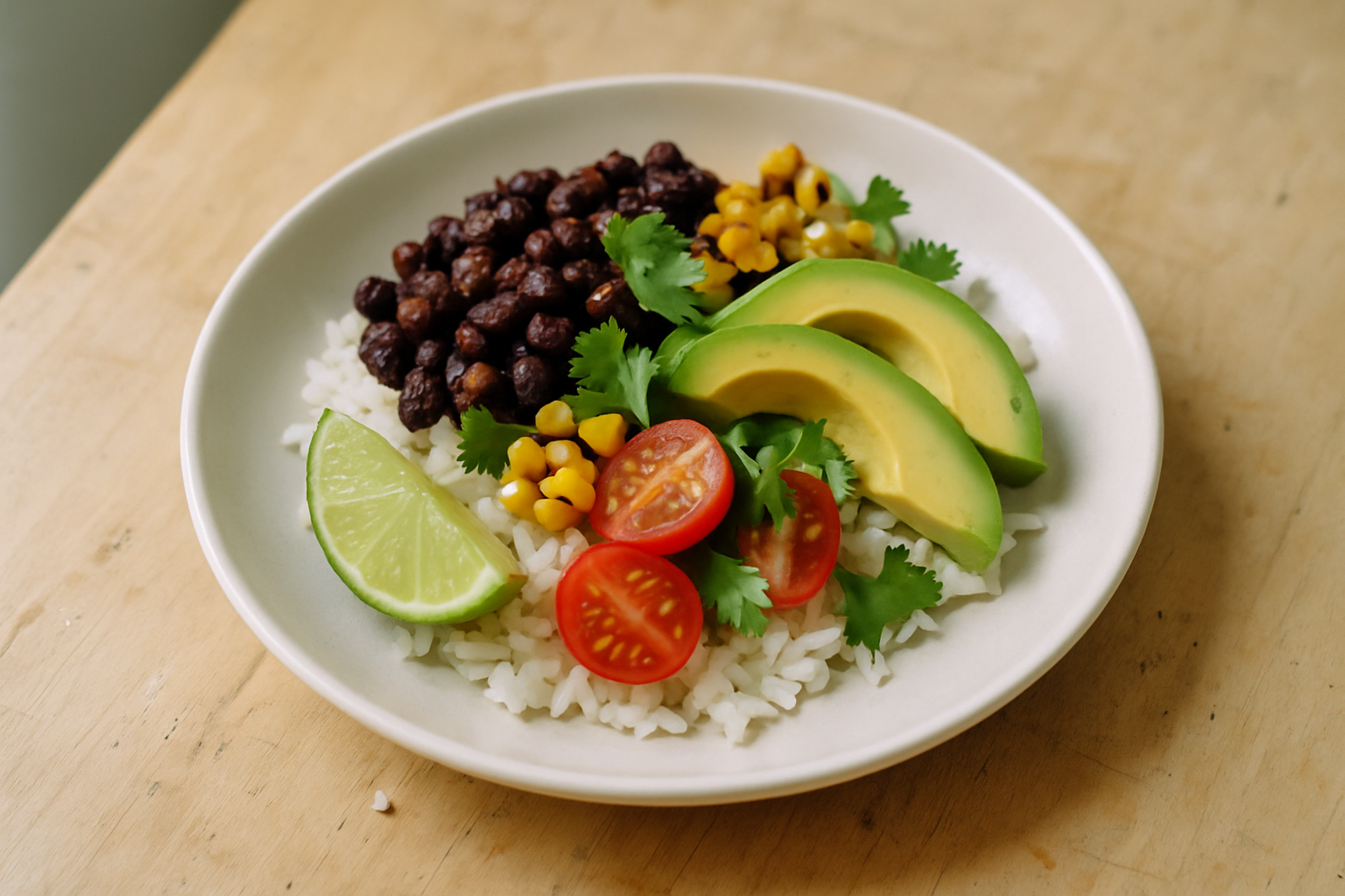 Black Bean and Corn Burrito Bowls