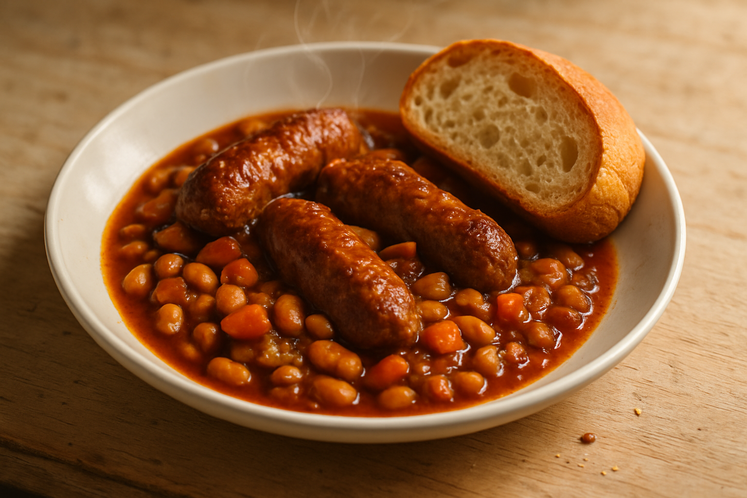 Hearty Sausage and Bean Casserole