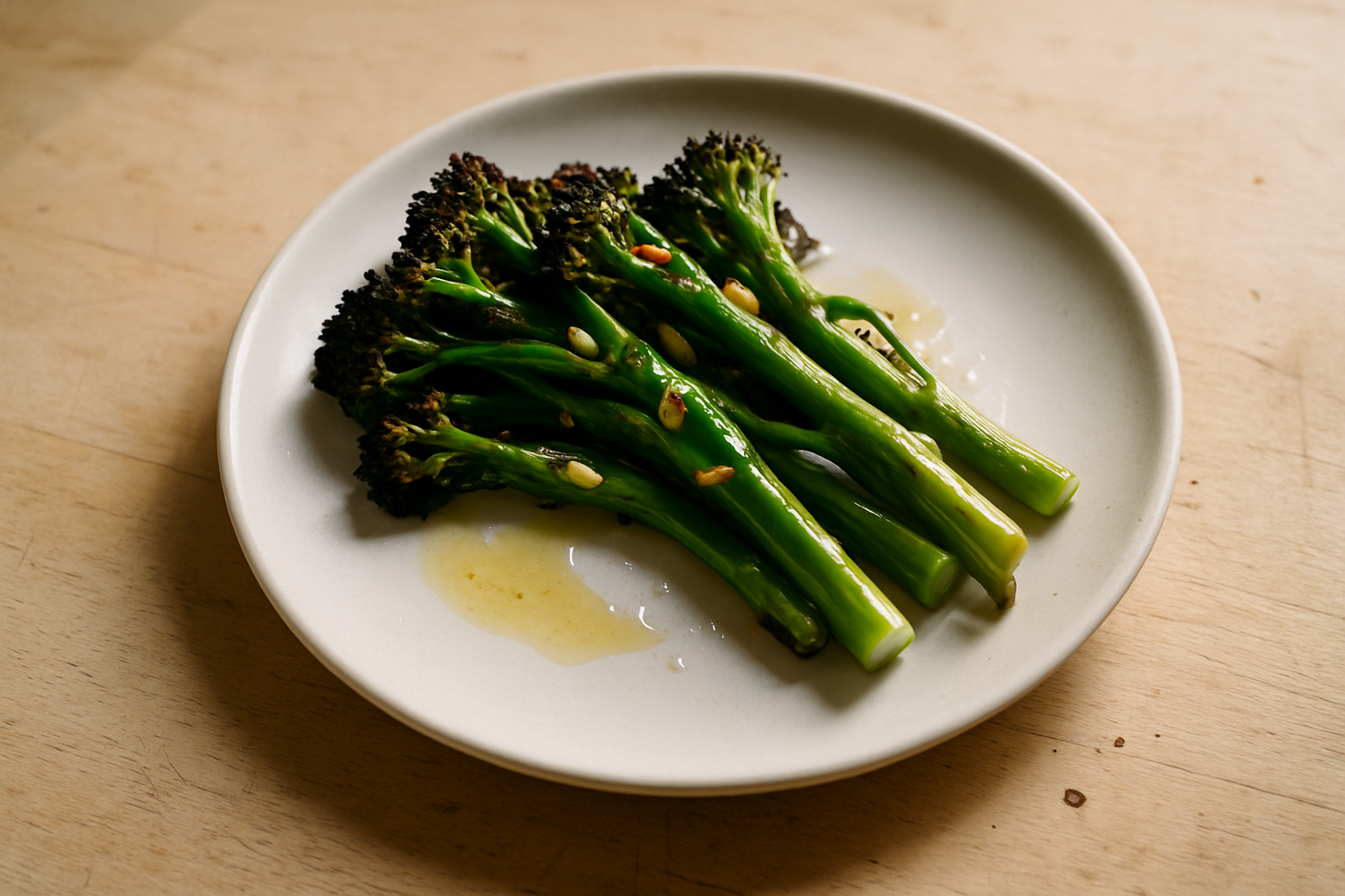 Char-Grilled Broccolini with Chilli and Lemon
