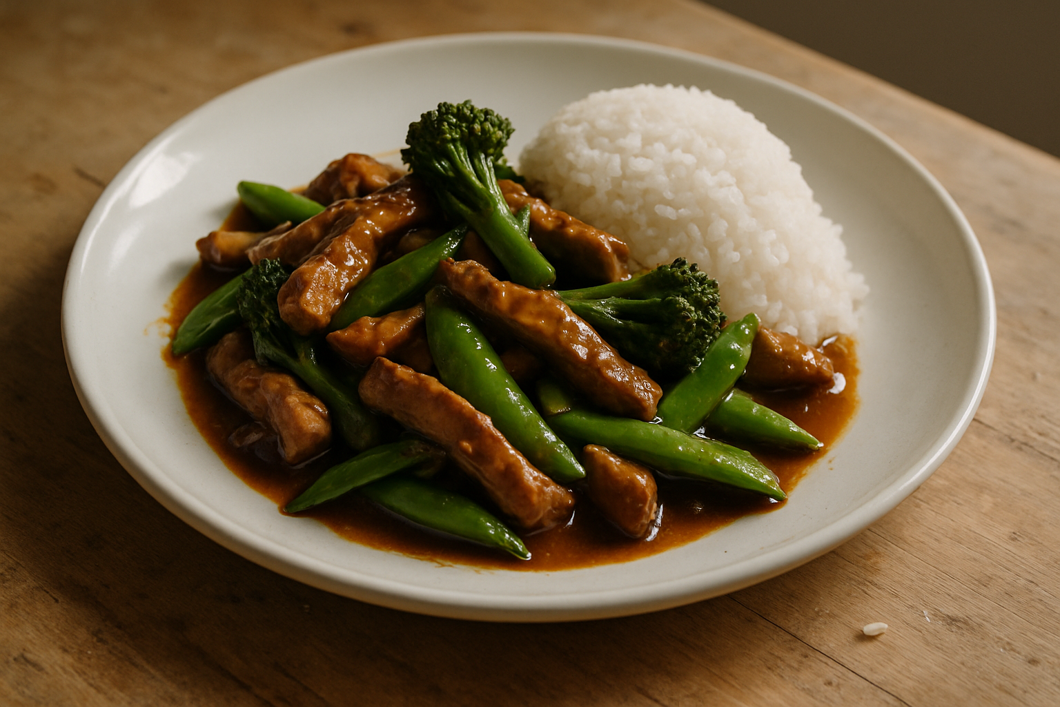 Garlic Pork Stir-Fry With Greens
