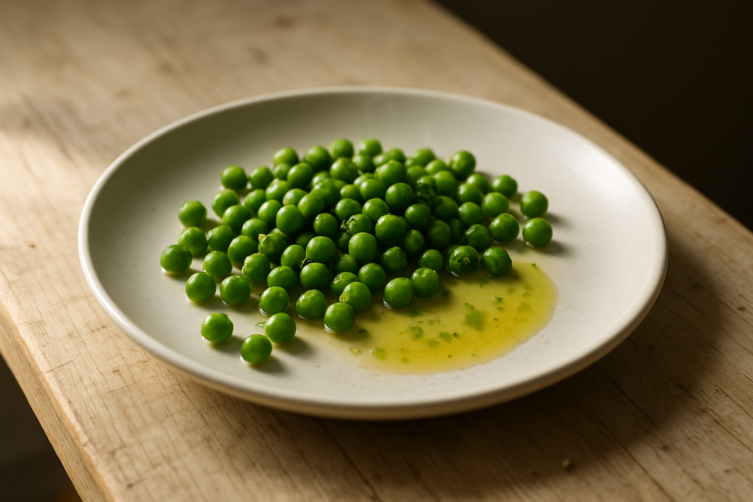 Buttery Minted Frozen Peas