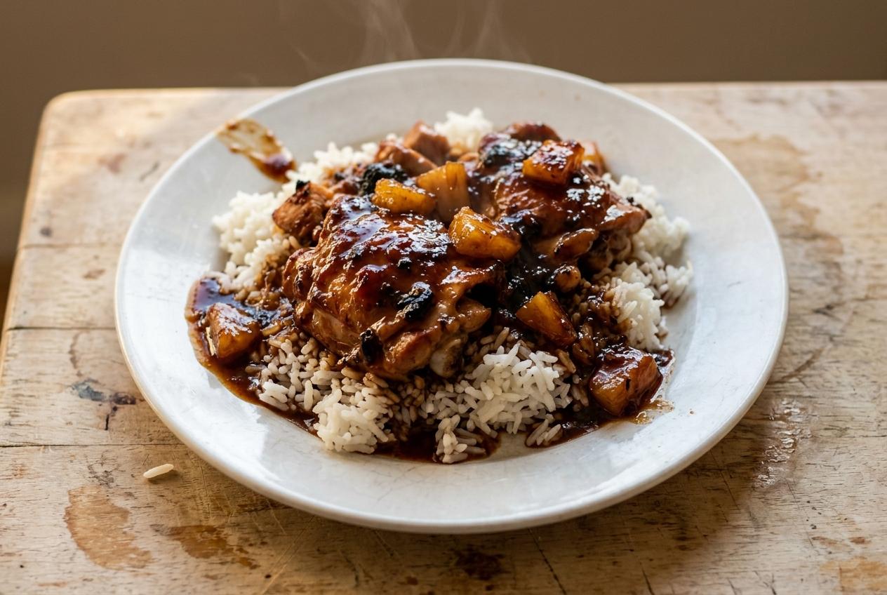 Tropical Barbecue Chicken Dump Pot