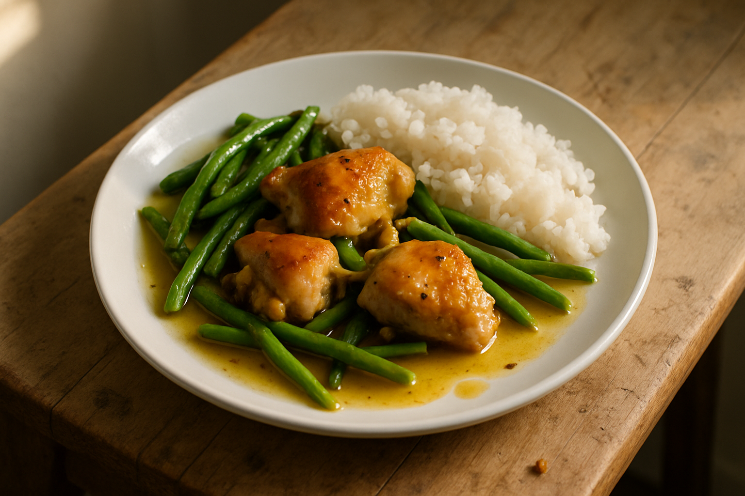 Lemon Garlic Chicken With Greens