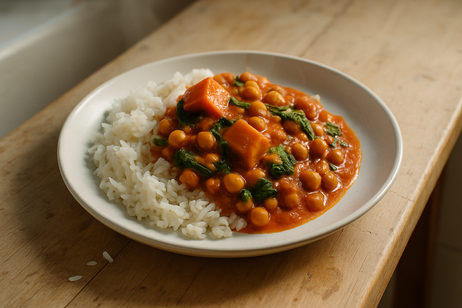 Chickpea and Sweet Potato Curry
