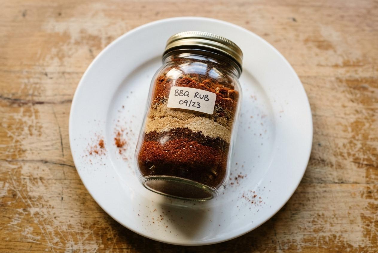 Smoky Barbecue Dry Rub Jar