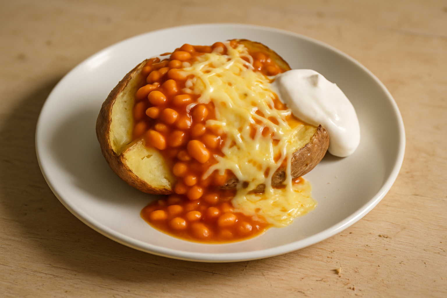 Loaded Bean And Cheese Jacket Spud