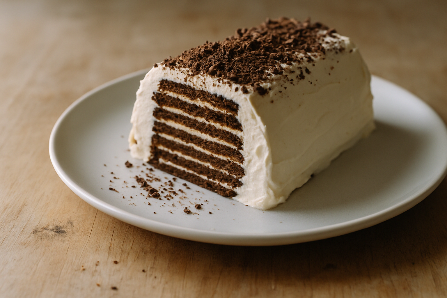 No-Bake Chocolate Biscuit Log