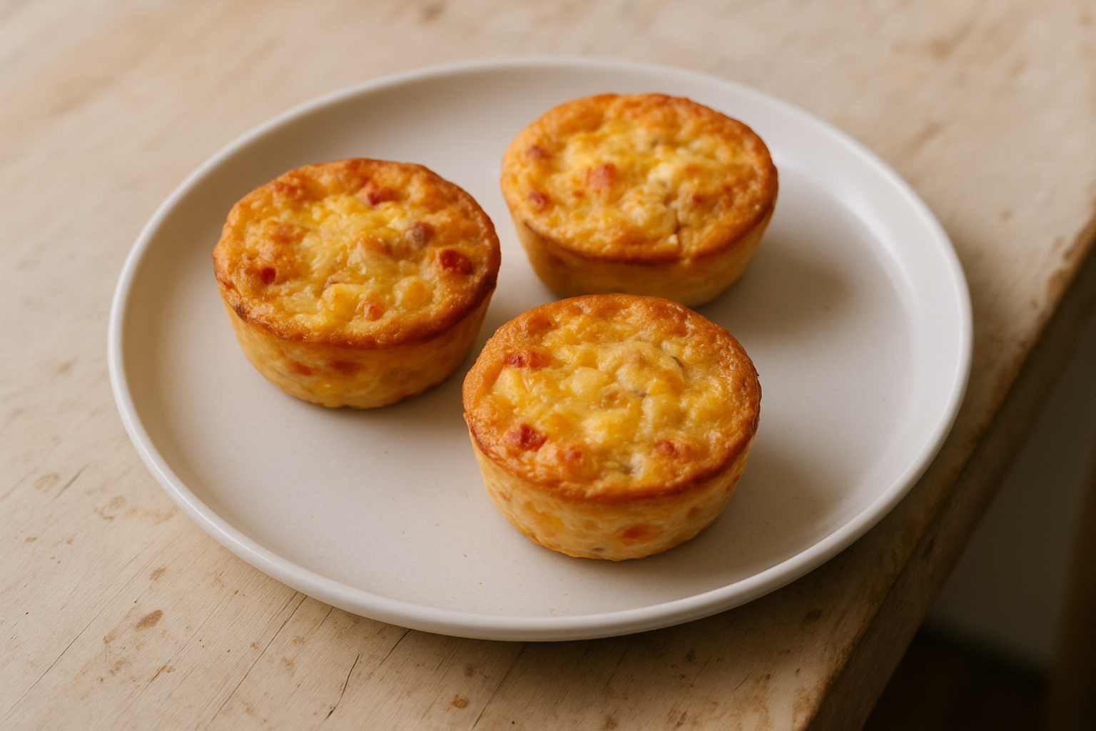 Ham and Veggie Mini Quiches
