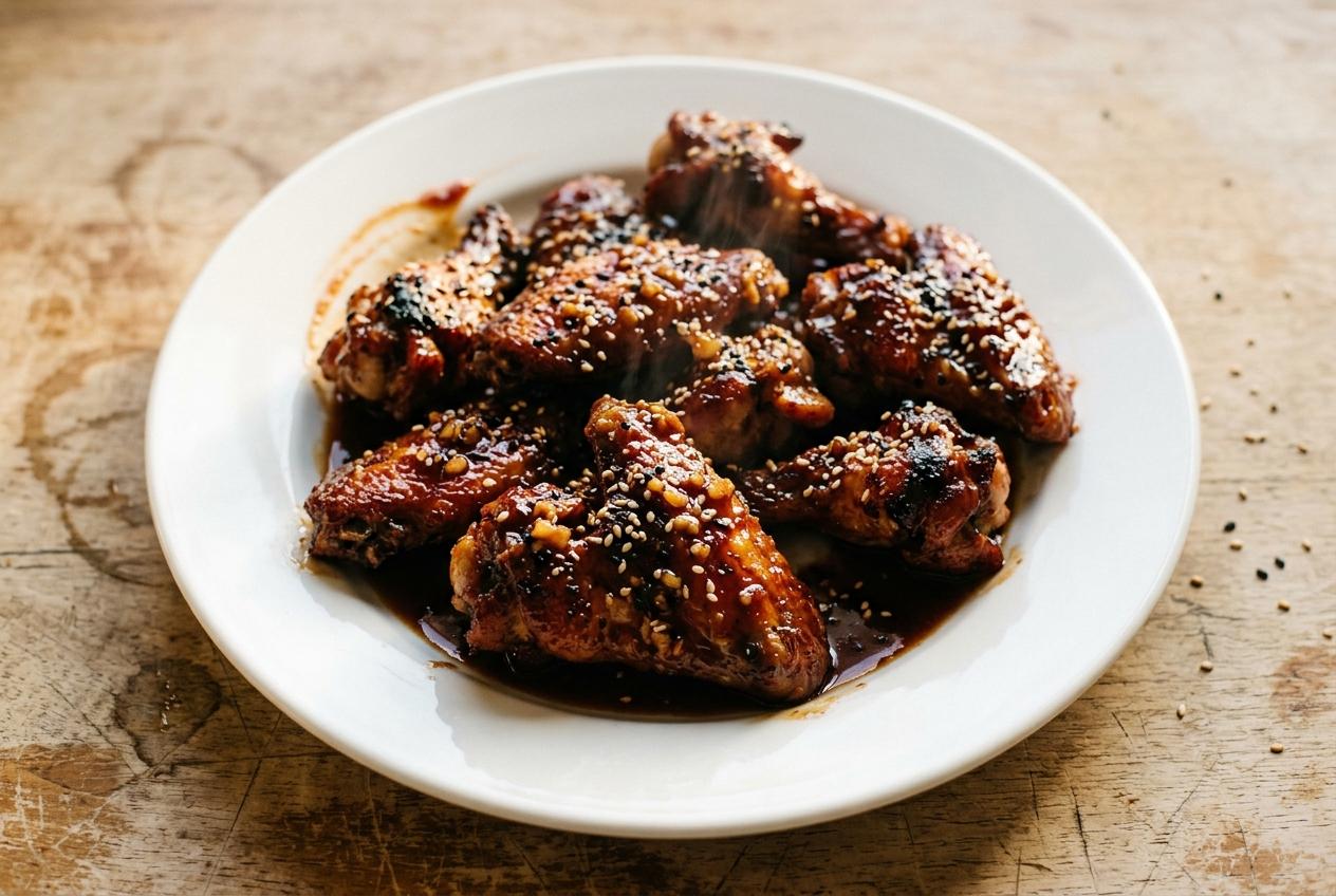 Sticky Plum Chicken Wings Tray
