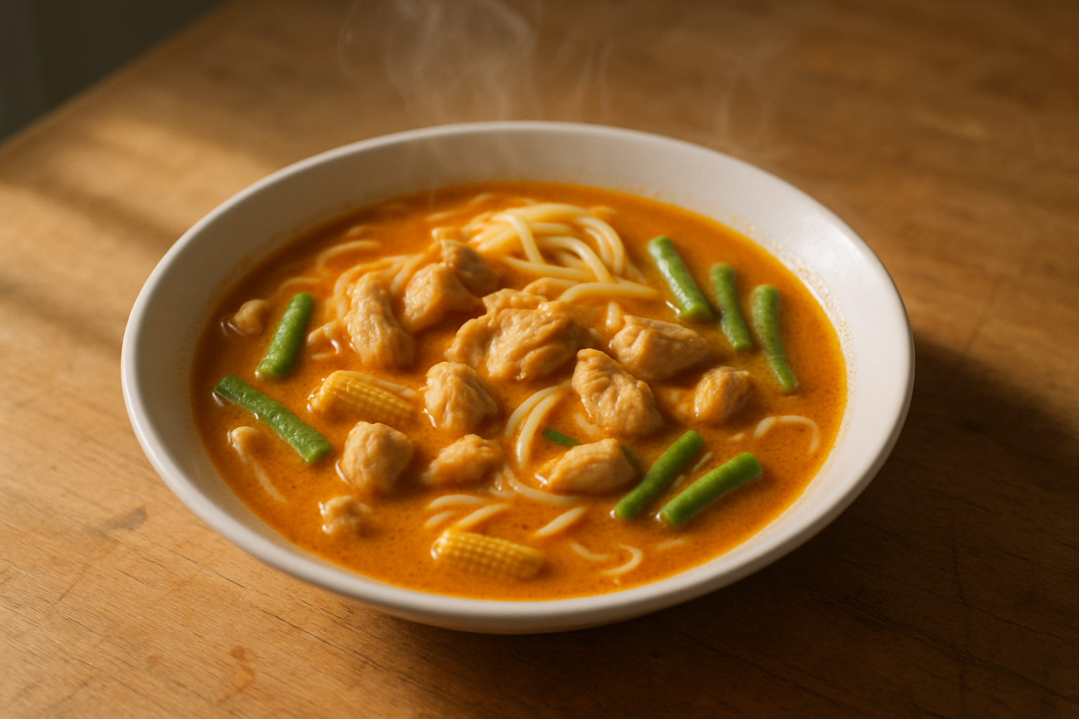 One-Pot Laksa-Style Chicken Noodle Bowls