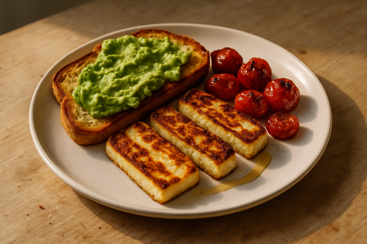 Grilled Haloumi Brunch Plate