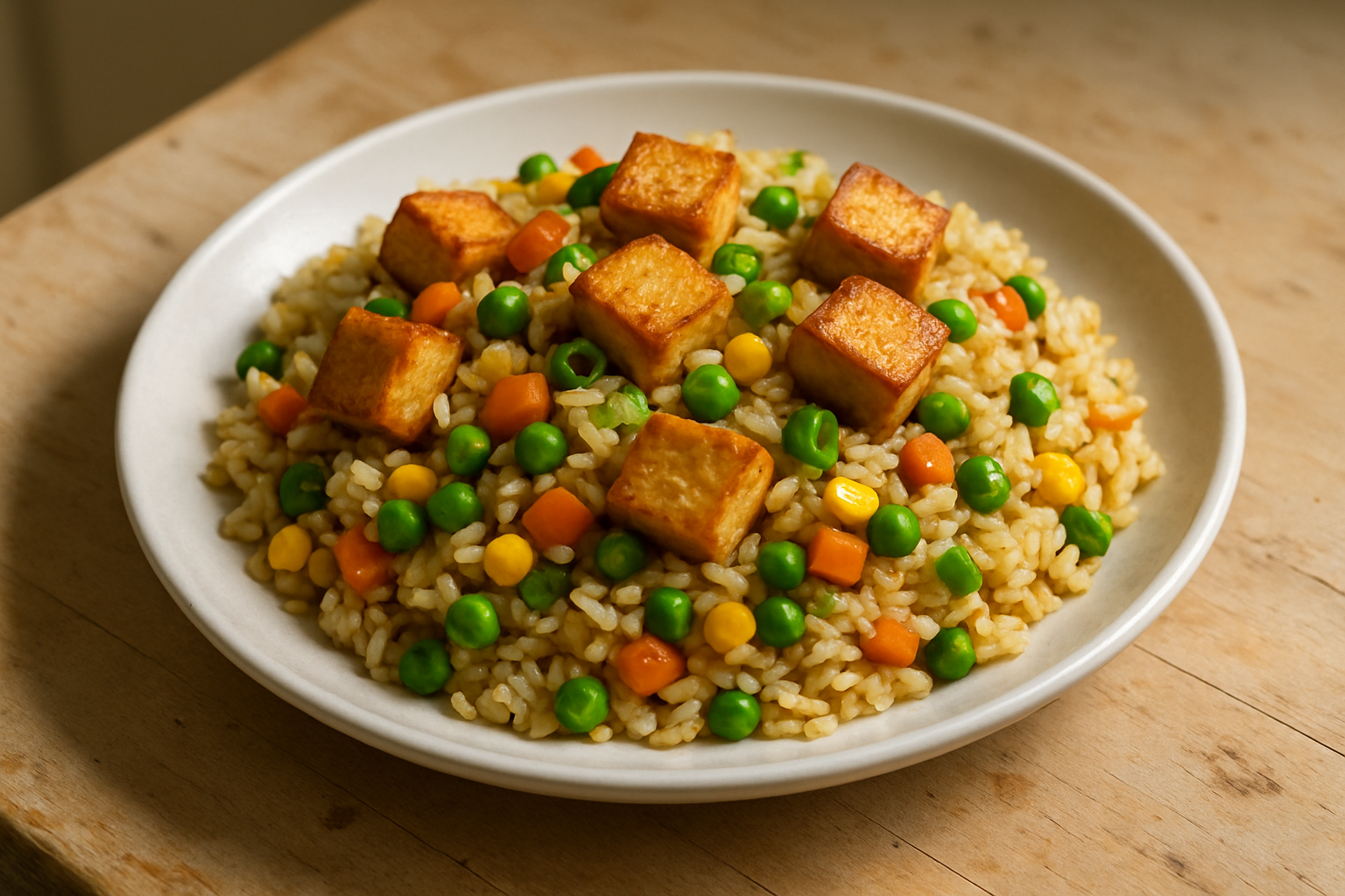 Crispy Tofu Fried Rice