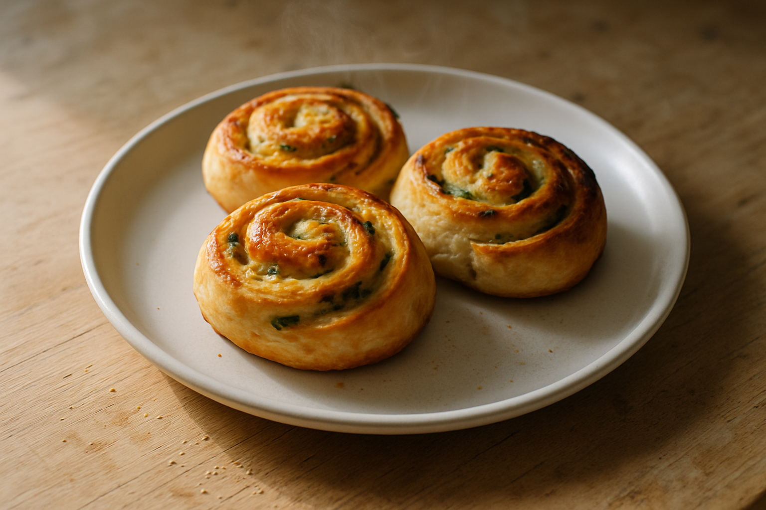 Cheese and Chive Scrolls