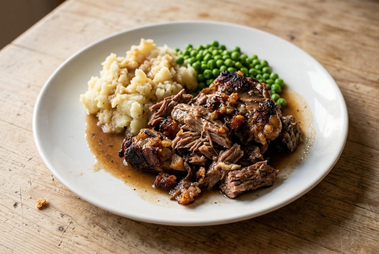 Slow-Roasted Lamb Shoulder with Pan Gravy