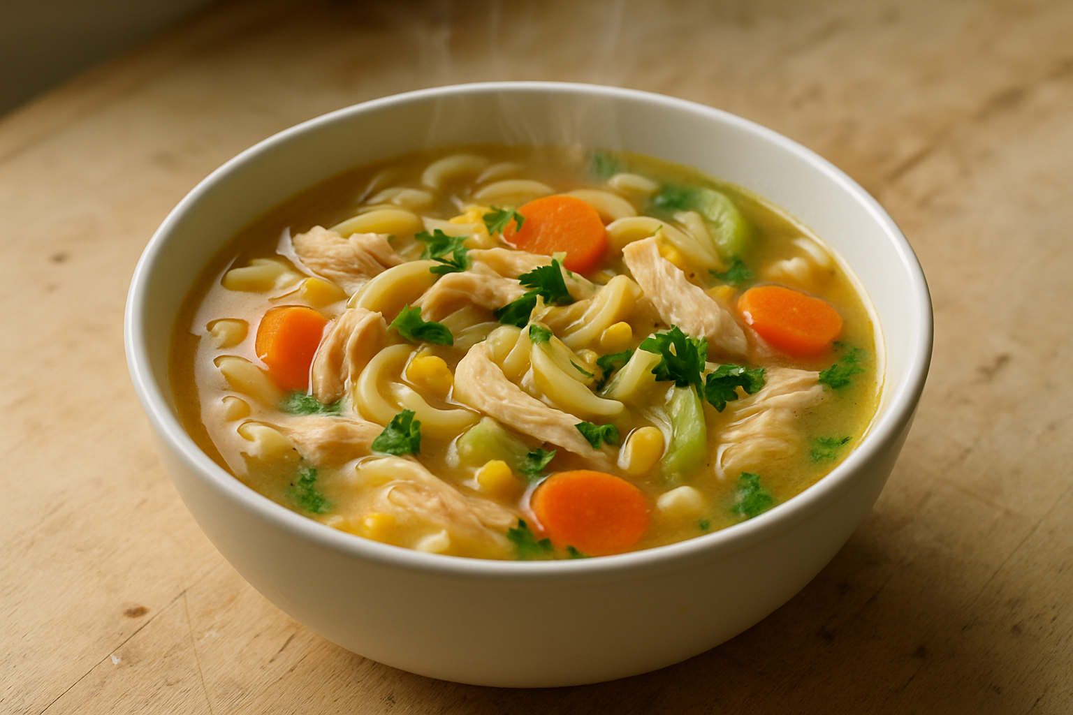 Hearty Chicken and Vegetable Noodle Soup